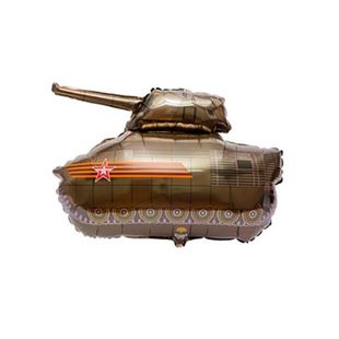 Шар фольгированный в форме танка с гелием фото