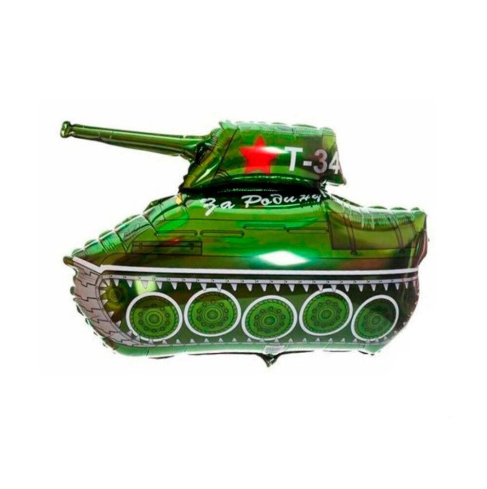 Фольгированная фигура из шаров с гелием "Танк Т-34"