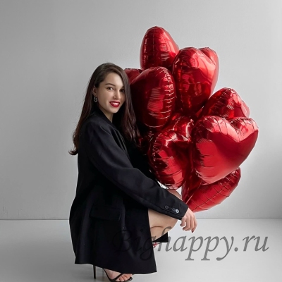 Букет шаров &laquo;Сердца любви&raquo; фото