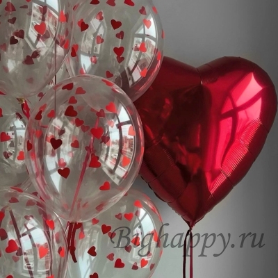 Воздушные гелиевые шары &laquo;Полет любви&raquo;