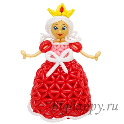 Королева из шаров в пышном платье (150 см) фото