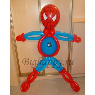 Спайдермен (человек паук) из шариков фото