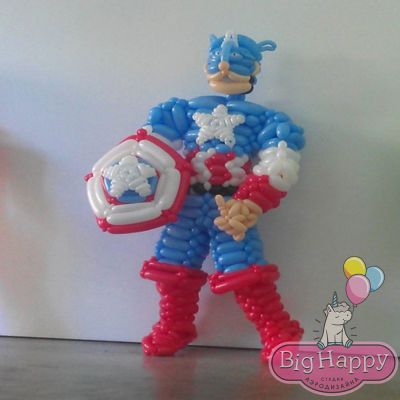 Капитан Америка из шаров 2 метра