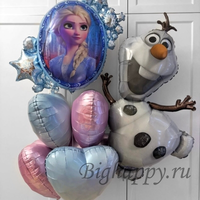 Букет из гелиевых шаров &laquo;Холодное Сердце&raquo; фото