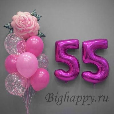 Воздушные шары с гелием &laquo;Розовая фантазия&raquo;