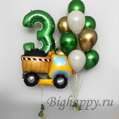 Набор воздушных шаров с гелием «Грузовик удачи»