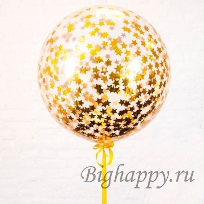 Большой шар с конфетти «звёзды» фото