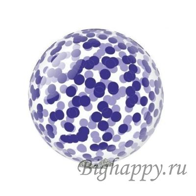 Олимпийский шар с круглыми конфетти (90 см.) фото