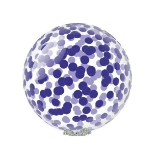 Олимпийский шар с круглыми конфетти (90 см.) фото