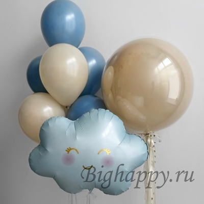 Набор шаров с гелием «Облачко Счастья» фото