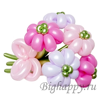 Букет цветов из шаров для моделировани Ромашки
