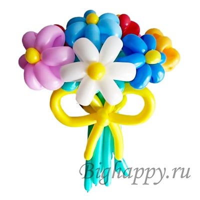 Именной шар-Bubble с цветами | Доставка по Минску и за МКАД