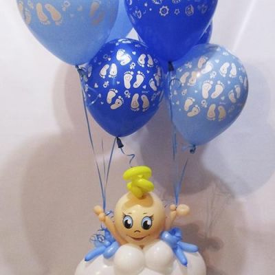 Фигура из воздушных шаров Малыш на гелиевых шариках