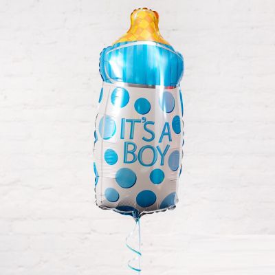 Фольгированный шарфигура «Голубая бутылочка