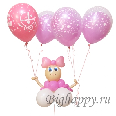 Малышка с гелиевыми шариками