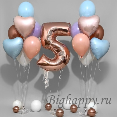 Набор воздушных шаров с гелием «Очарование»