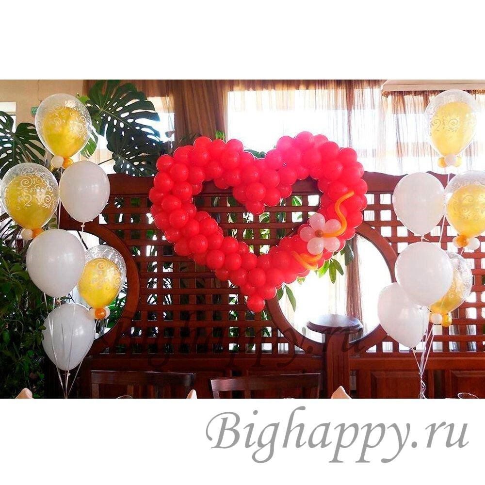 Сердце из шаров цена, фото, описание | irhidey.ru
