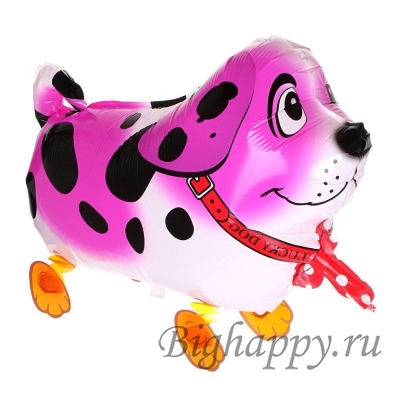 Ходячий шар &quot;Собака Далматин&quot; розовая фото