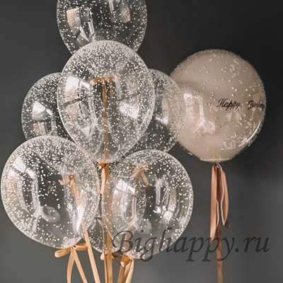 Набор шаров с гелием &laquo;Лёгкость и конфетти&raquo;