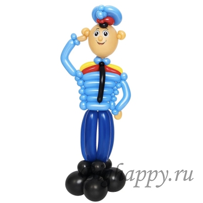 Полицейский из шариков фото