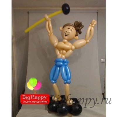 Атлет из воздушных шаров