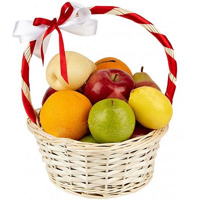 Плетеная корзинка с фруктами Витаминка