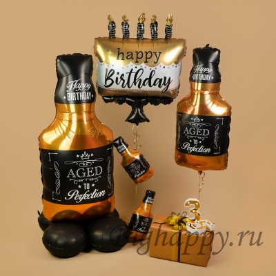 Шары с виски для мужчины на День рождения