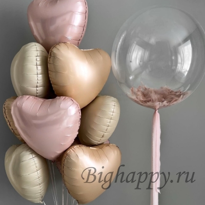 Воздушные шары с гелием «Нежное дыхание» фото