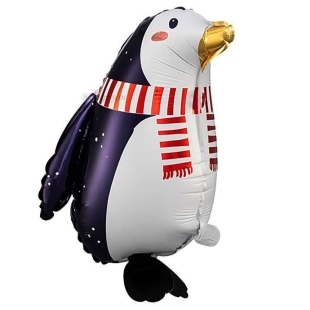 Фольгированный шар &quot;Пингвин в шарфе&quot; фото