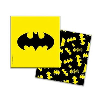 Набор бумажных трёхслойных салфеток Бэтмен 33 см, 12 шт.