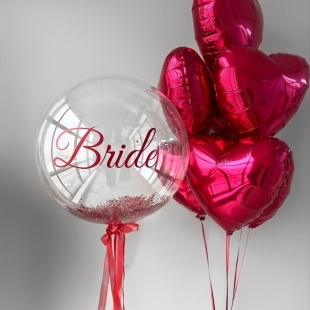 Воздушные шары с гелием &laquo;Сердечное счастье&raquo; фото