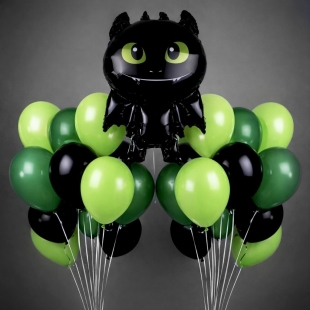 Композиция из шаров "Как приручить дракона" фото