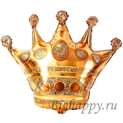 Фольгированный шар &quot;Золотая корона&quot; фото