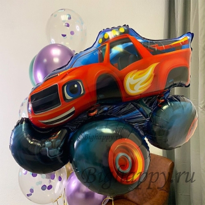Фольгированный шар чудомашинка “Вспыш” на детский праздник