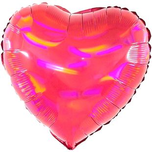 Фольгированный шар-сердце &quot;Розовый перламутр&quot; фото