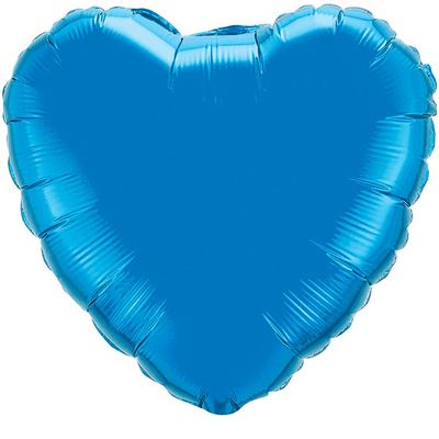Фольгированный шарсердце голубой