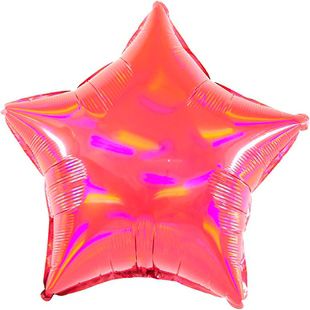 Фольгированный шар-звезда Рубин фото