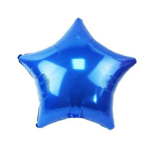 Фольгированный шар-звезда Синий фото