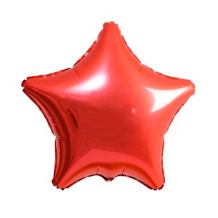 Фольгированный шар-звезда Коралловый фото