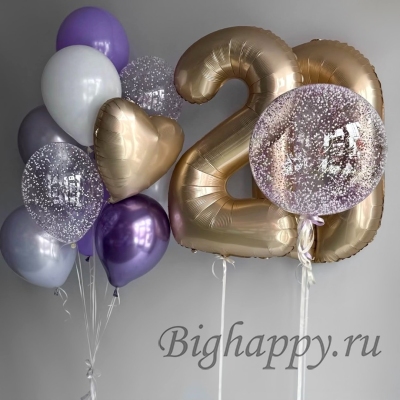 Букет из шаров на День Рождения девушки