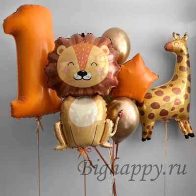 Воздушные шары с гелием «Саванна Party» фото