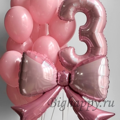 Воздушные шары с гелием «Розовый Шарм» фото