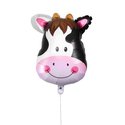 Фольгированный шар – голова, Милая корова, 64 см