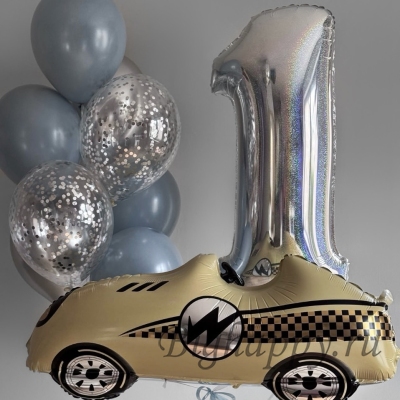 Воздушные шары с гелием &laquo;Первый заезд&raquo; фото