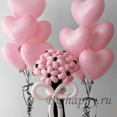 Набор шаров &laquo;Розовое признание&raquo; фото