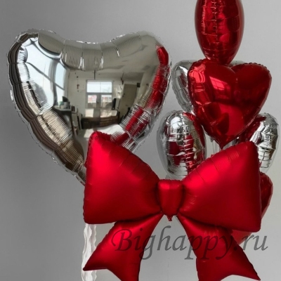 Воздушные шары с гелием &laquo;Алое сияние&raquo; фото