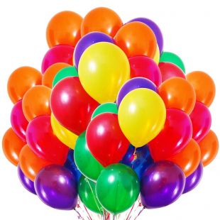 Воздушные шары с гелием Ассорти (100 шт.) фото