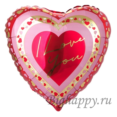 Фольгированное сердце &ldquo;I Love You&rdquo; фото