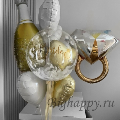 Коробка с шарами &laquo;Золотое предложение&raquo; фото