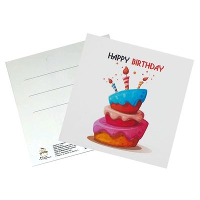 Мини открытка “Happy Birthday”